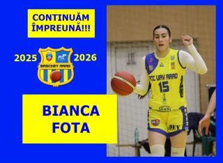Bianca Fota va juca la echipa noastră și în sezonul 2025-2026