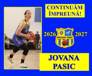 Jovana Pasic continuă la echipa noastră