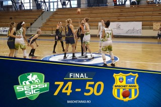 Sepsi SIC - FCC Baschet Arad 74-50, scor final